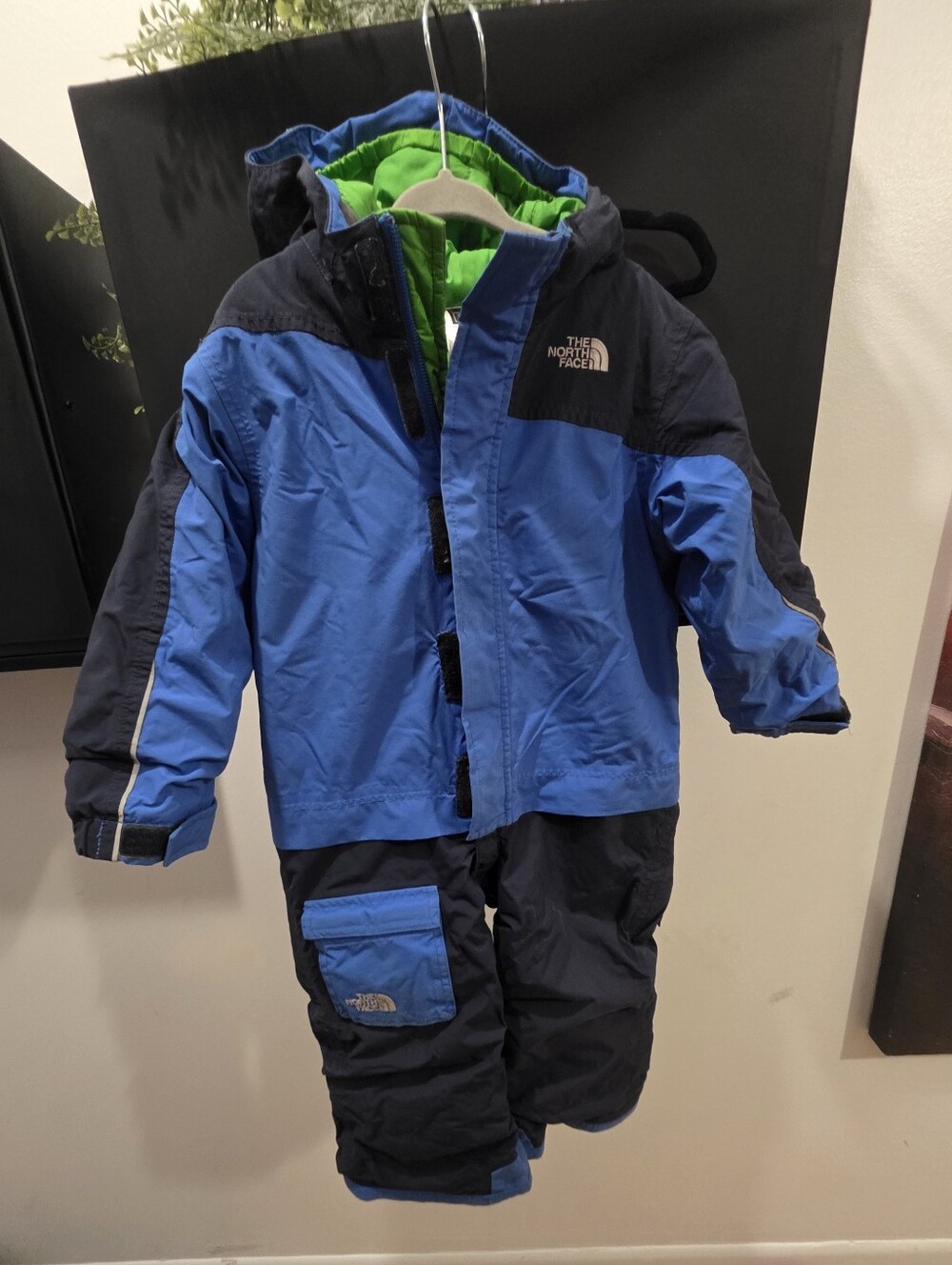 The North Face Boys' Blue Insulated Snow Suit - Two-Tone Blue One Piece Habit 2T